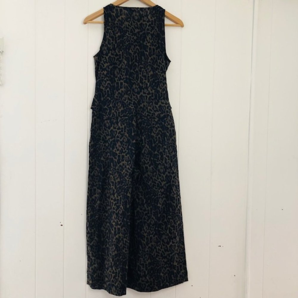 Banana Republic Womens Linen Blend Leopard Jumpsuit Size 0 - Picture 4 of 13